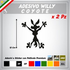 2x Adesivo Willy il Coyote