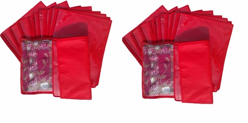 Pezzi copri sari rosso - 24,