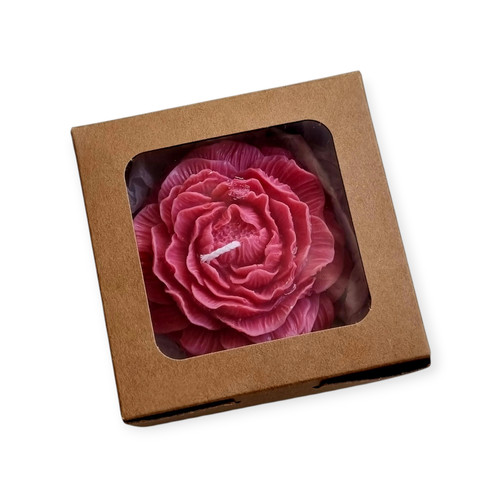 Candela peonia confezione - candela, in