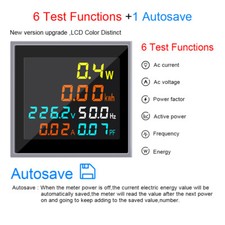 Voltmetro AC LCD Amperometro