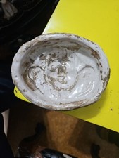 Ceramica Antica 1 FORMINA FORMELLA CALTAGIRONE PASTA BIANCA SICILIA Maiolica 700