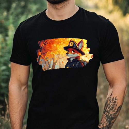 Shirt uomo volpe come - t-shirt,