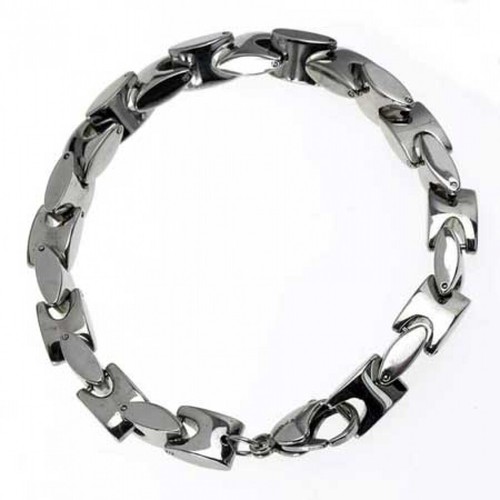 Bracciale acciaio inox catena - acciaio, inox,