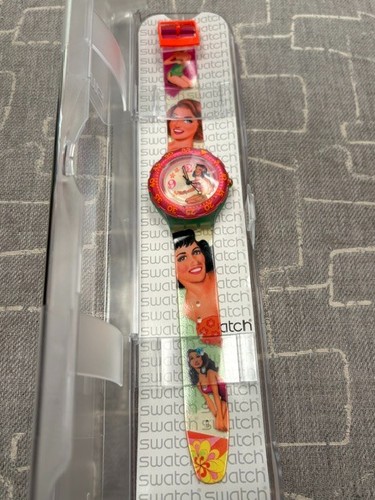Scuba swatch pin vintage - up,