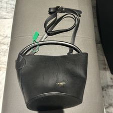 Borsa a mano Camelia Roma in pelle nera 2 vie tracolla donna