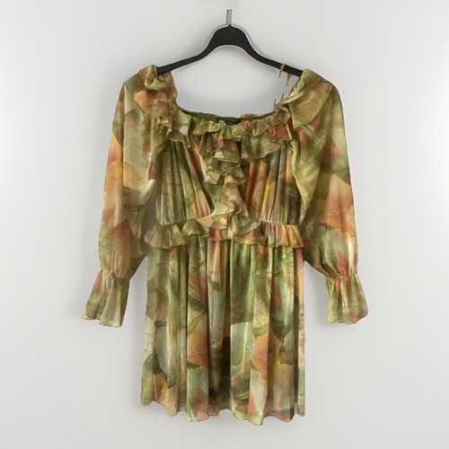 Abito zara con volant stampa - zara,