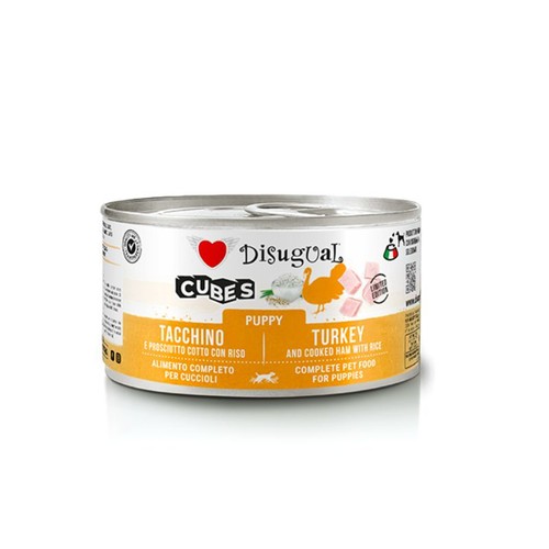 Disugual puppy cubes - , tacchino