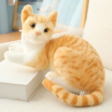 Peluche gatto pelo corto giallo 10 pollici peluche bambola bambini regali