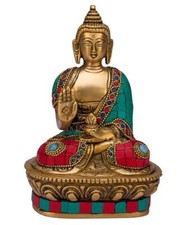 Ottone Buddha Vitarka Statua