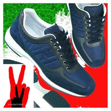 Scarpe da Uomo Sneakers   Sportive Eleganti Casual Nere Blu classico  VVV
