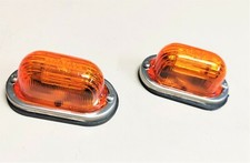 FANALINO LUCE INGOMBRO ARANCIO CAMION AUTOCARRO CAMPER TETTO ERMAX COPPIA 2PZ