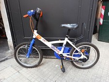 BICI DECATHLON SHERIFF 16" Bicicletta per Bambino - BLU E BIANCA