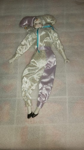 Pierrot doll vintage porcelain - pierrot,