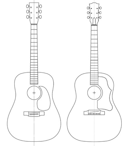 Modellino chitarra martin - modellino, cf
