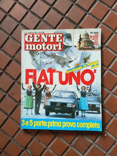 Rivista gente motori fiat uno - gente,