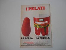 advertising Pubblicità 1980 POMODORI PELATI STAR