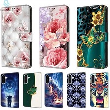 Custodia telefono per Samsung A81 A11 A8 J6 Note 20 9 custodia portafoglio pittura lusso