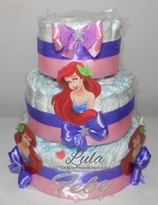 Torta Pannolini Cartoons, personaggio personalizzabile nascita battesimo shower