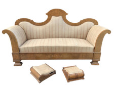 Antico divano a barca Carlo X