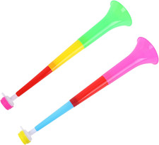Trombe in Plastica Vuvuzela 2Pcs Horn Noise Maker Trombe in Plastica Regolabili 