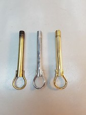 TIGETTA CON GANCIO METALLICA FILETTATA PER LAMPADARI DORATA / BRONZATA / CROMATA