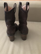 Navyboot Stivali Stivaletti In Pelle Colore Testa Di Moro Numero 36