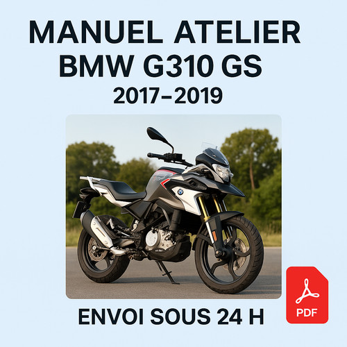 Manuel atelier bmw g310 - manuel, gs