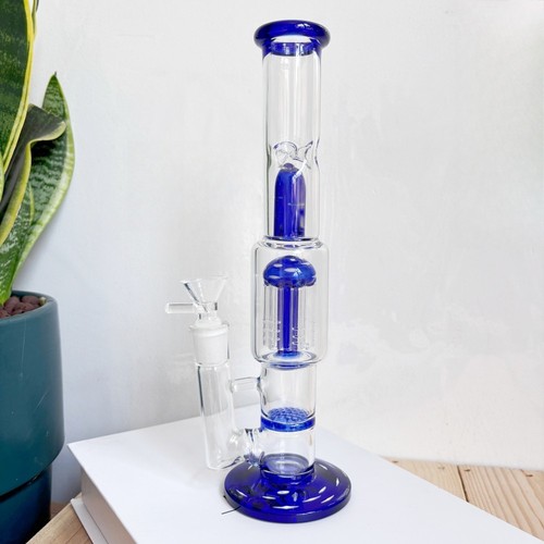 Blue glass bong - blue,