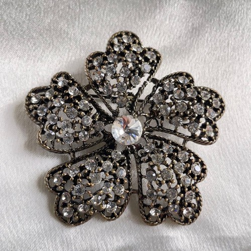 Spilla vintage con - fiori, in