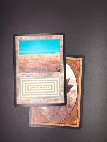 Mtg scrubland magic card - -,