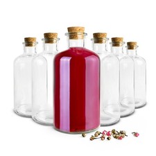 6 X Bottiglie Di Vetro 500Ml