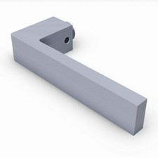 Maniglia QUADRA per porte blindate con KIT di fissaggio e piastrino