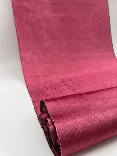 Tessuto moire seta rosa - moire,