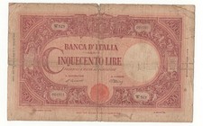 500 LIRE GRANDE  C  ( B.I )  REPUBBLICA  DECR   22 - 07 - 1946