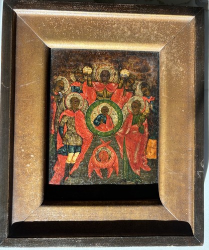 Antica icona russa sinassi - antica, "sinassi