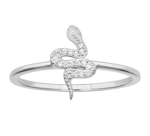 Anello serpente con - , in