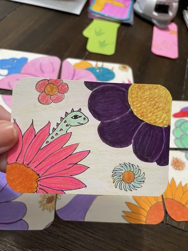 Aceo original cute whimsy - original,