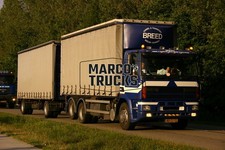 LKW Foto DAF 95XF 400 Planensattelzug Niederlande blau BREED HANDEL & TRA #i3tj