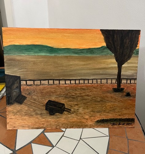 Quadro olio cartone telato - quadro,