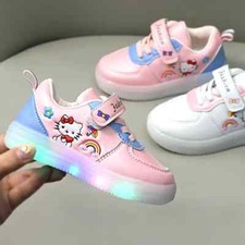 Scarpe bambini bambina Hello Kitty Luci Led lampeggianti sneakers
