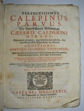 CALEPINUS PARVUS - ediz. 1739 - Calderino - dizionario - Bassano - Remondini
