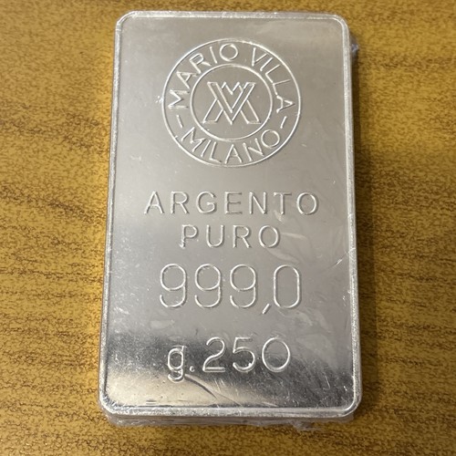 Lingotto argento 250 grammi - argento,