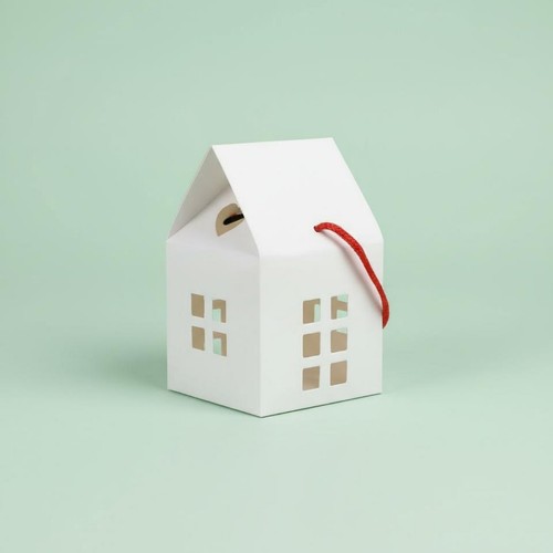 Scatola regalo forma casa - scatola, di