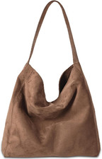 Borsa a Spalla Donna in Suede
