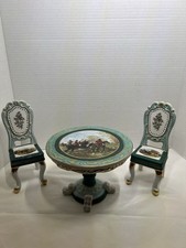 Tavolo rotondo/2 sedie vintage