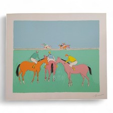 SERIGRAFIA 'ALL'IPPODROMO' - GIUSEPPE CESETTI ED. NUMERATA E FIRMATA