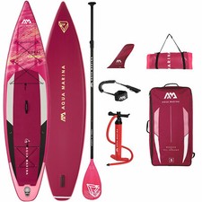 Aqua Marina Gonfiabile Corallo Touring SUP Stand Up Paddle Board Set Rosa 350 cm