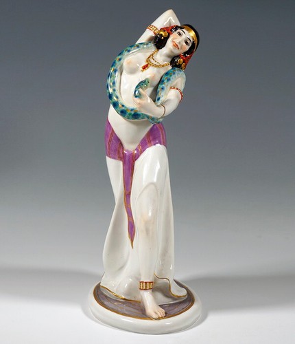 Meissen figura serpente - meissen,