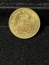 1881 Gold 20 Lire Choice Bu 