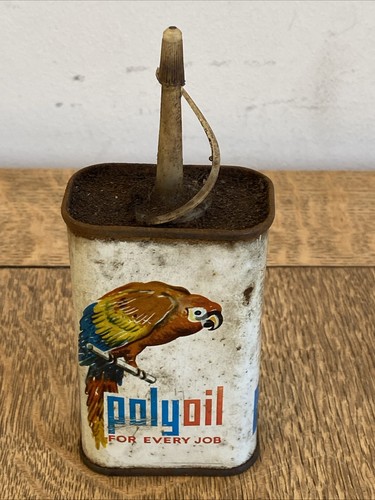 Vintage polyoil oil can - polyoil,